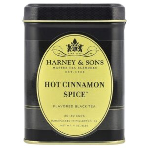 Black Tea, Hot Cinnamon Spice™, 112 г (4 унции) — Harney & Sons