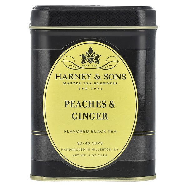 hrn00932_v_10.jpg черный чай, персики и имбирь, 112 г (4 унции) — Harney & Sons