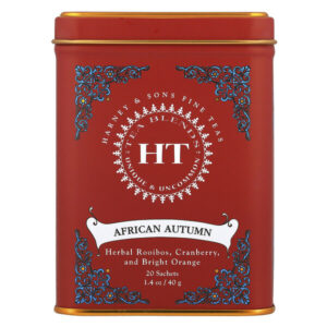 HT Tea Blends, африканская осень, без кофеина, 20 пакетиков, 40 г (1,4 унции) — Harney & Sons