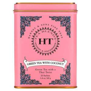 HT Tea Blends, зеленый чай с кокосом, 20 чайных пакетиков, 40 г (1,4 унции) — Harney & Sons