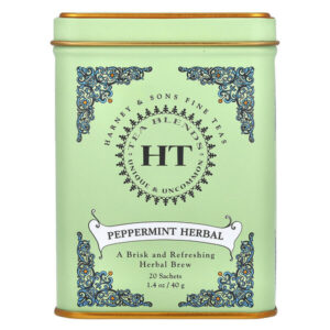 HT Tea Blends, травяная перечная мята, без кофеина, 20 пакетиков, 40 г (1,4 унции) — Harney & Sons
