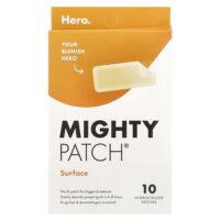 Mighty Patch, прямоугольные, 10 пластырей — Hero Cosmetics