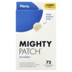Mighty Patch™, Invisable+, 72 гидроколлоидных патча — Hero Cosmetics
