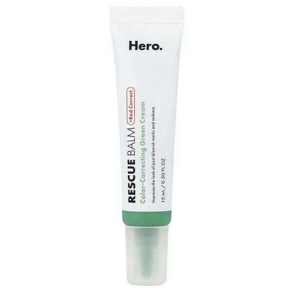 hro10044_v_17.jpg Rescue Balm + Red Correct, зелёный крем для коррекции цвета, 15 мл — Hero Cosmetics