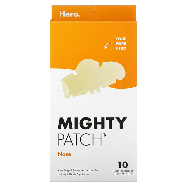 hro46844_v_12.jpg Mighty Patch® Nose, 10 гидроколлоидных патчей — Hero Cosmetics
