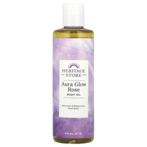 Aura Glow, масло для тела, роза, 237 мл (8 жидк. унций) — Heritage Store