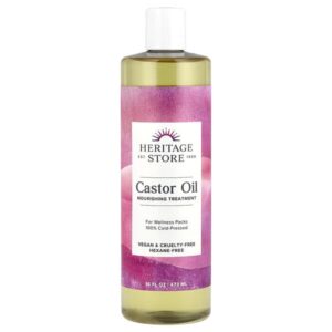 касторовое масло из клещевины, 480 мл (16 жидк. унций) — Heritage Store