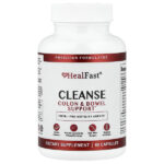 Cleanse, поддержка толстой кишки, 60 капсул — HealFast