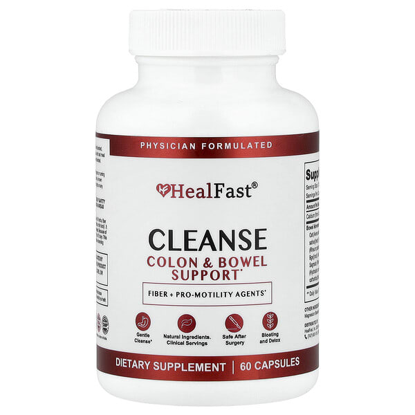 htf99201_v_8.jpg Cleanse, поддержка толстой кишки, 60 капсул — HealFast