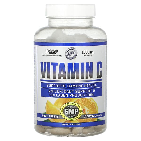 htp02410_v_8.jpg витамин C, 500 мг, 200 таблеток — Hi Tech Pharmaceuticals
