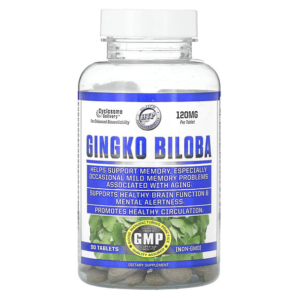 htp02450_v_11.jpg гинкго билоба, 120 мг, 90 таблеток — Hi Tech Pharmaceuticals