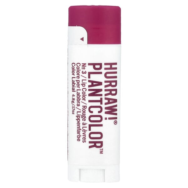 hur07832_v_8.jpg PlantColor™, краска для губ, № 3, 4,8 г (0,17 унции) — Hurraw! Balm