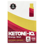 Energy Shot, малиновый лимонад, без кофеина, 6 флаконов по 59 мл (2 жидк. унции) — Ketone-IQ