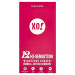 XO! Rightous резиновый ребристый и точечный презерватив, без запаха, 12 шт. — Here We Flo