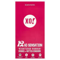 XO! Rightous резиновый ребристый и точечный презерватив, без запаха, 12 шт. — Here We Flo