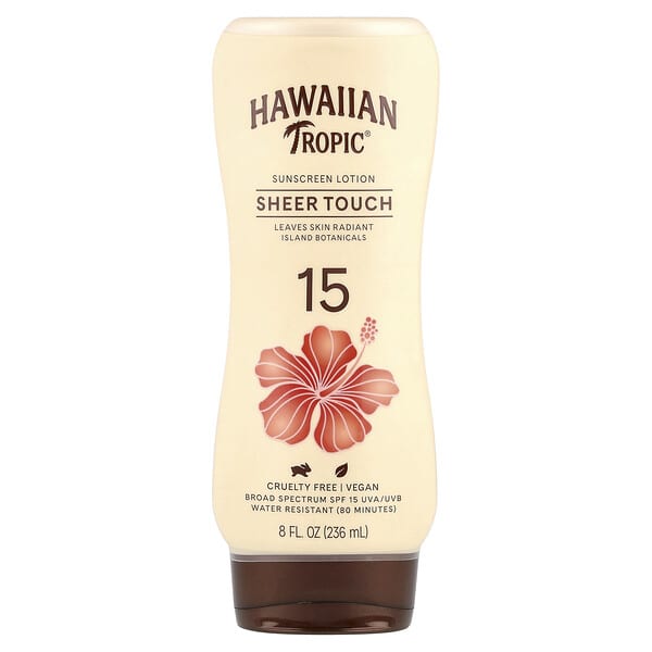 hwt08746_v_14.jpg Sheer Touch, солнцезащитный лосьон, SPF 15, 236 мл (8 жидк. Унций) — Hawaiian Tropic