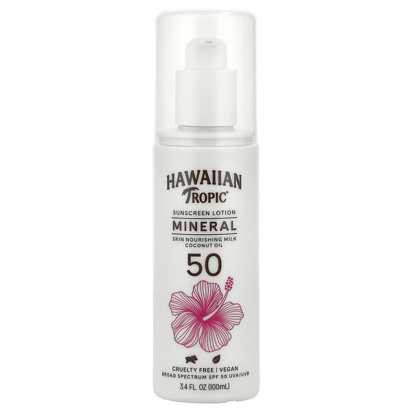 hwt11214_v_8.jpg минеральный солнцезащитный лосьон, SPF 50, 100 мл — Hawaiian Tropic
