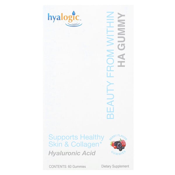 hya00023_v_24.jpg Beauty From Within, жевательная гиалуроновая кислота, ягодный вкус, 60 жевательных таблеток — Hyalogic