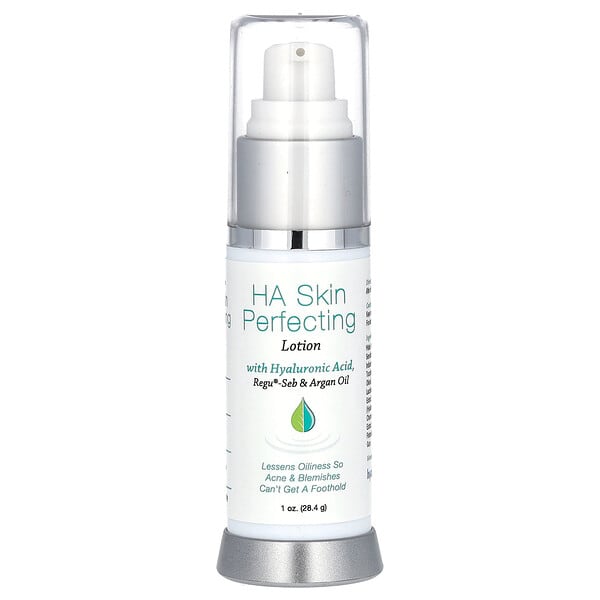 hya00050_v_26.jpg HA Skin Perfecting Lotion, лосьон для улучшения состояния кожи с гиалуроновой кислотой, без отдушки, 28,4 г (1 унция) — Hyalogic