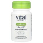 Hyperbiotics®, PRO-15®, пре + пробиотик, 60 веганских микрогранул — Vital Nutrients