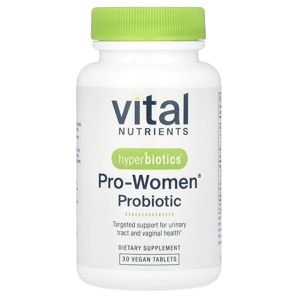 hyb05853_v_58.jpg Hyperbiotics®, пробиотик Pro-Women®, 30 веганских таблеток — Vital Nutrients