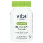 Hyperbiotics®, Pro-Kids® ENT Probiotic, пробиотик для детей, клубника и ваниль, 45 веганских жевательных таблеток — Vital Nutrients
