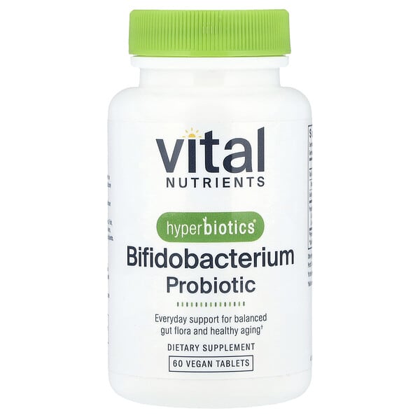 hyb11377_v_64.jpg Hyperbiotics®, пробиотик бифидобактерий, 60 веганских таблеток — Vital Nutrients