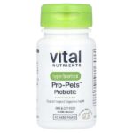 Hyperbiotics®, Pro-Pets™, пробиотик, для собак и кошек, натуральное мясо, 60 микрогранул — Vital Nutrients