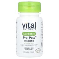 Hyperbiotics®, Pro-Pets™, пробиотик, для собак и кошек, натуральное мясо, 60 микрогранул — Vital Nutrients