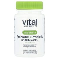 Hyperbiotics®, пребиотики и пробиотики, 30 веганских капсул — Vital Nutrients