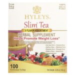Slim Tea, набор из 9 вкусов, чайные пакетики в 100 фольгированных пакетиках, 150 г (5,29 унции) — Hyleys Tea