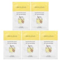 Superfood Skin Savior, маска с суперфудами, мед, 5 шт. по 20 мл (0,68 жидк. унции) — Idealove