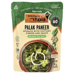 Palak Paneer, шпинат с творогом и соусом, 10 унций (285 г) — Kitchens of India