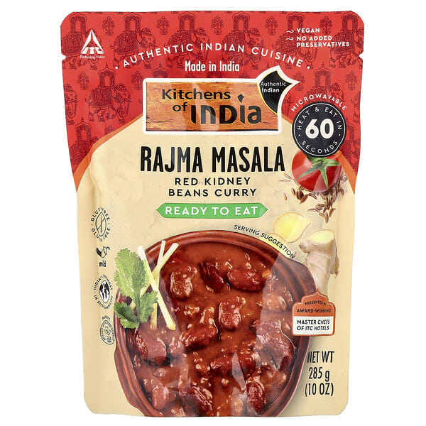 ina01051_v_14.jpg Rajma Masala, красная фасоль, карри, неострый, 285 г (10 унций) — Kitchens of India