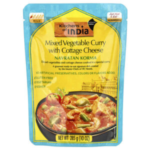 Navratan Korma, овощное карри с творогом, мягкий вкус, 285 г (10 унций) — Kitchens of India