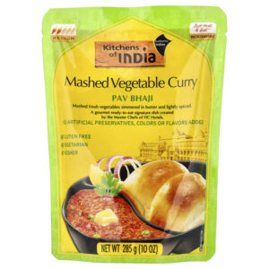 Пав Бхаджи, овощное пюре карри, средний вкус, 285 г (10 унций) — Kitchens of India