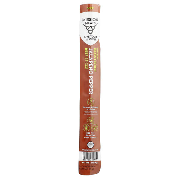 ion00011_v_16.jpg Mission Meats, говяжьи палочки, перец халапеньо, 28 г (1 унция)