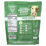 Mission Meats, миссии Минис, детские говяжьи палочки, оригинальная говядина, 24 палочки по 0,5 унции — изображение 2