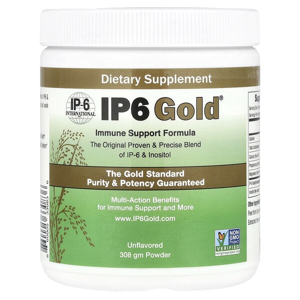 ips33083_v_48.jpg IP-6 International, IP6 Gold®, формула для иммунной поддержки в порошке, без добавок, 308 г
