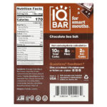 Растительный протеиновый батончик, шоколадная морская соль, 12 батончиков, 45 г (1,6 унции) — IQBAR — изображение 2
