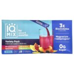 IQMIX®, смесь для увлажнения, чистоты и настроения, набор разных вкусов, 20 стиков по 8 г (0,28 унции) — IQBAR