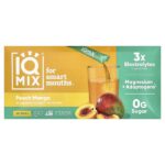 IQMIX®, смесь для увлажнения, чистоты и настроения, персик и манго, 20 стиков по 8 г (0,28 унции) — IQBAR