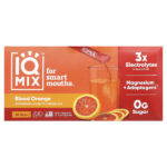IQMIX®, смесь для увлажнения, чистоты и настроения, со вкусом красного апельсина, 20 палочек по 8 г (0,28 унции) — IQBAR