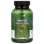 Ginkgo Smart®, максимальная концентрация и память, 60 капсул с жидкостью — Irwin Naturals