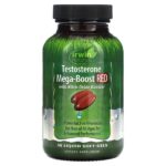 Testosterone Mega-Boost Red, 56 желатиновых капсул — Irwin Naturals