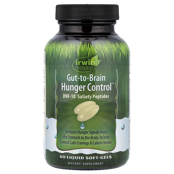 irw40603_v_24.jpg Gut-To-Brain Hunger Control™, 60 капсул с жидкостью — Irwin Naturals