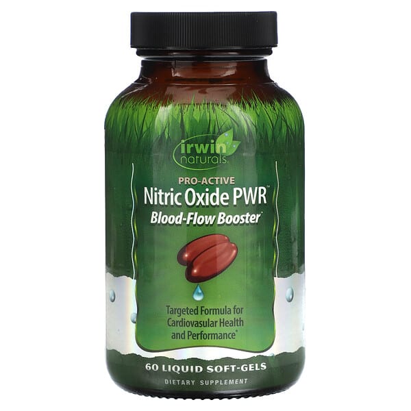 irw40853_v_8.jpg PWR, оксид азота, усилитель кровотока, 60 желатиновых капсул — Irwin Naturals