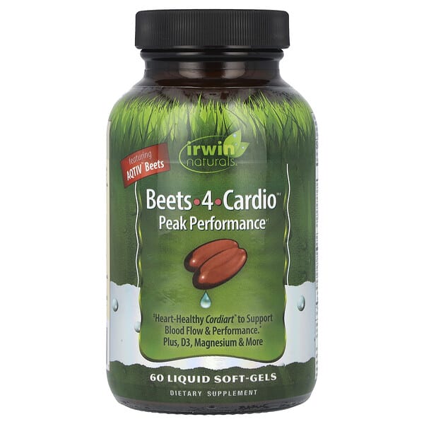 irw41155_v_8.jpg Beets-4-Cardio™, 60 желатиновых капсул — Irwin Naturals