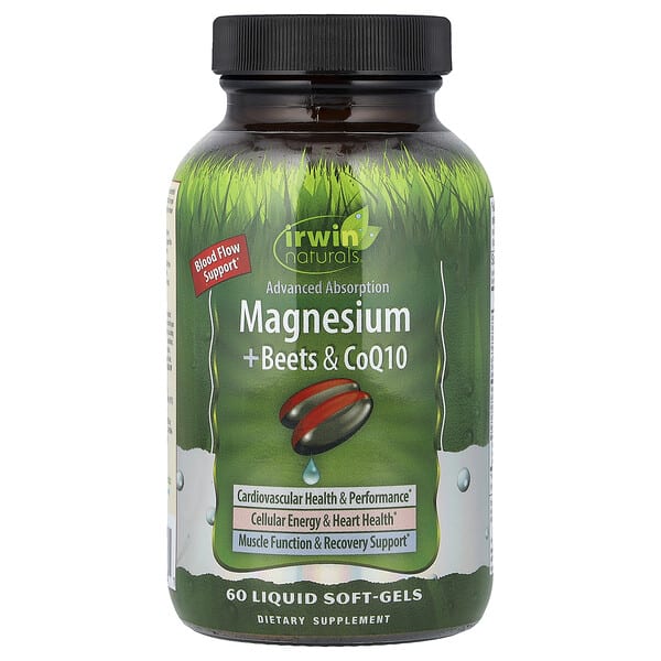 irw41308_v_8.jpg магний со свеклой и коэнзимом Q10, 60 капсул с жидкостью — Irwin Naturals
