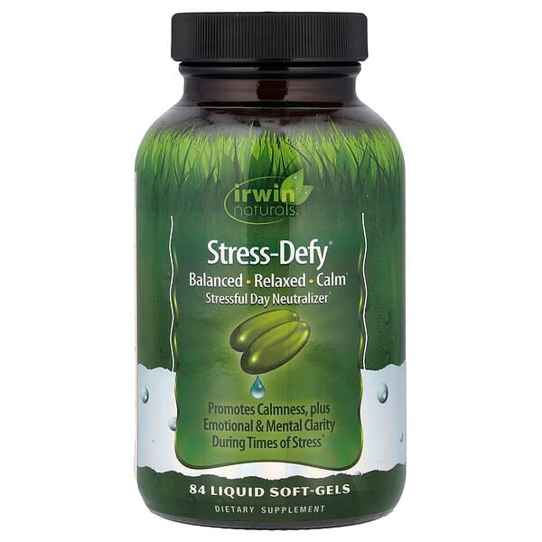irw56821_v_44.jpg Stress-Defy, 84 жидких желатиновых капсул — Irwin Naturals